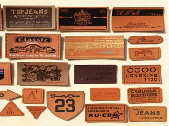 PU Leather Label Kulit Synthetic - Label Mini